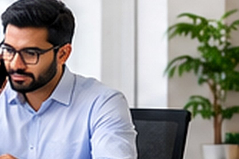 GVS consultant answering a client call
